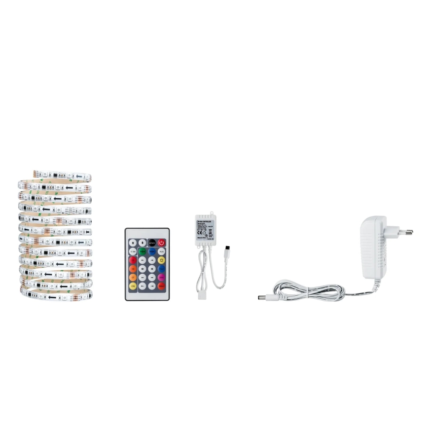 Paulmann 70481 - LED RGBW/9,6W Dimmbarer Streifen DIGITAL 3 m 230V + Fernbedienung