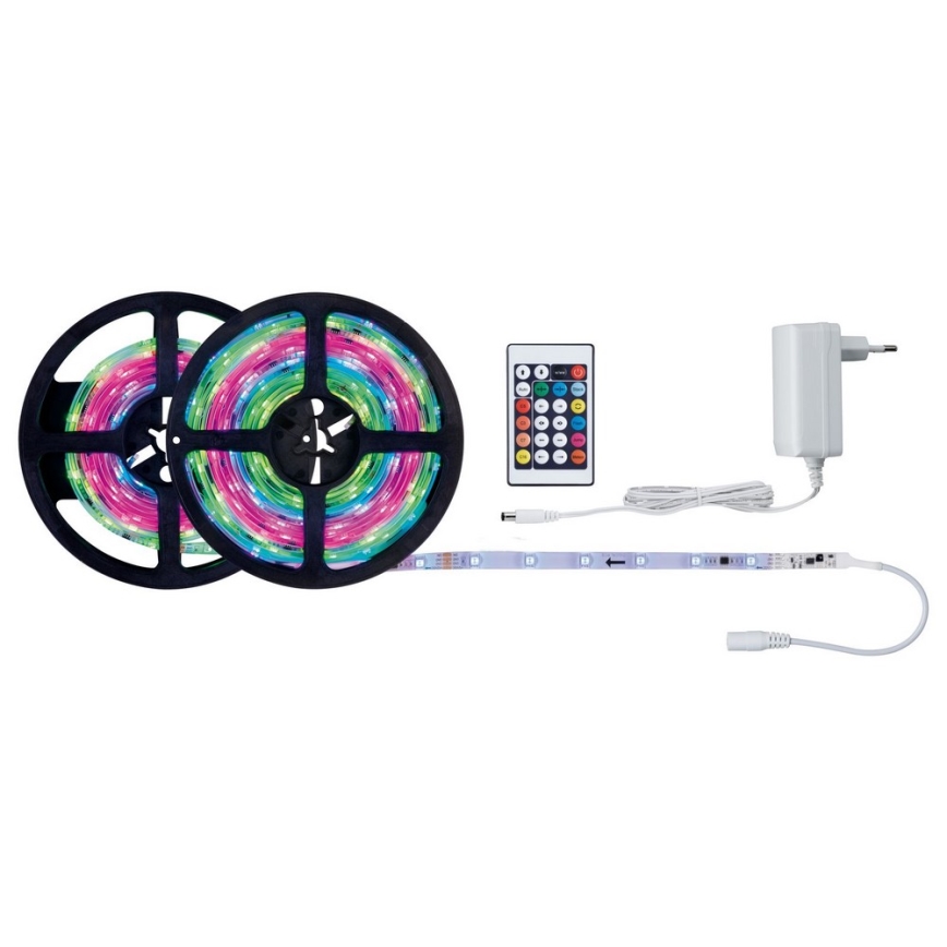 Paulmann 70514 - LED RGB/15W Dimmbarer Streifen SIMPLED 7,5m 230V + Fernbedienung