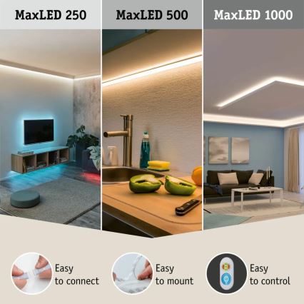 Paulmann 70623 - LED/10W IP44 Dimmbare Badezimmerleiste MAXLED 1,5 m 2700-6500K 230V + Fernbedienung