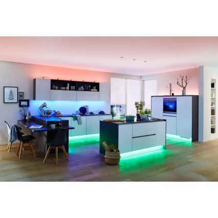 Paulmann 70627 - LED RGB/18W IP44 Dimmbare Badezimmerleiste MAXLED 1,5 m 230V + Fernbedienung