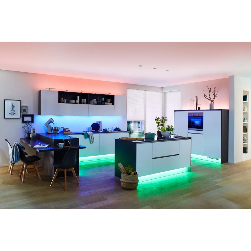 Paulmann 70627 - LED RGB/18W IP44 Dimmbare Badezimmerleiste MAXLED 1,5 m 230V + Fernbedienung