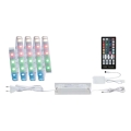 Paulmann 70627 - LED RGB/18W IP44 dimmbarer LED-Streifen für das Badezimmer MAXLED 1,5 m 230V + Fernbedienung