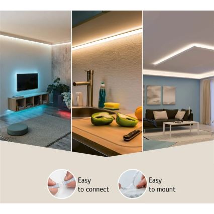 Paulmann 70666 - LED/20W IP44 Dimmbarer Badezimmer-LED-Streifen MAXLED 3 m 2700K 230V