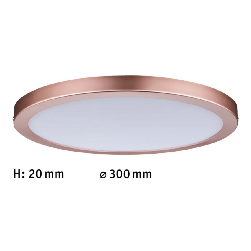 Paulmann 70872 - LED/22W Dimmbares Panel ATRIA 230V 2700K d 30 cm Roségold