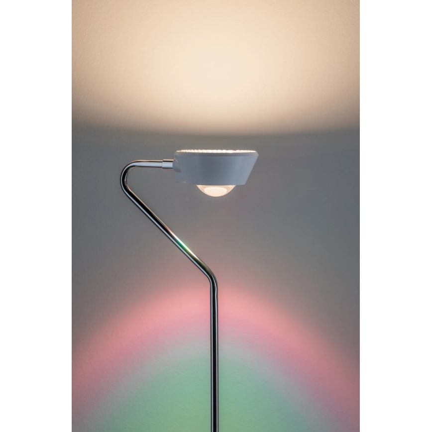 Paulmann 70920 - LED/7,5W dimmbare Stehleuchte RAMOS 230V weiß/hochglanzchrom