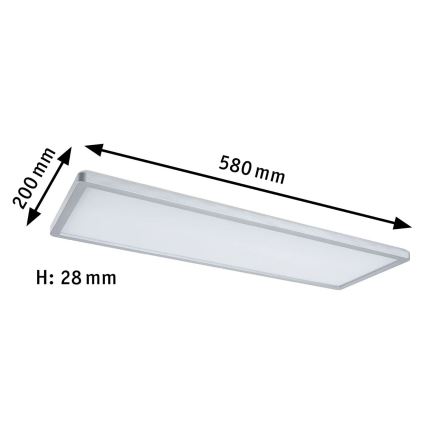 Paulmann 71020 - LED/20W Dimmbares RGBW-Panel ATRIA 230V 4000K 20x58 cm + Fernbedienung