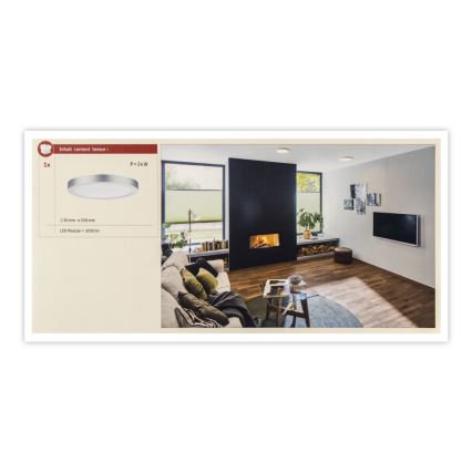 Paulmann 71023 - LED/22W Deckenleuchte ABIA 230V chrom matt