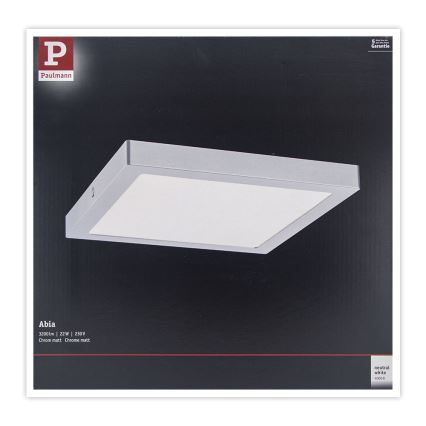 Paulmann 71024 - LED/22W Deckenleuchte ABIA 230V chrom matt