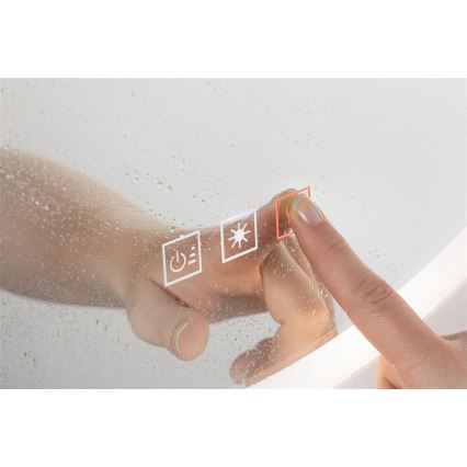 Paulmann 78952- LED/21W IP44 Dimmbarer Badezimmerspiegel mit Hintergrundbeleuchtung MIRA 230V