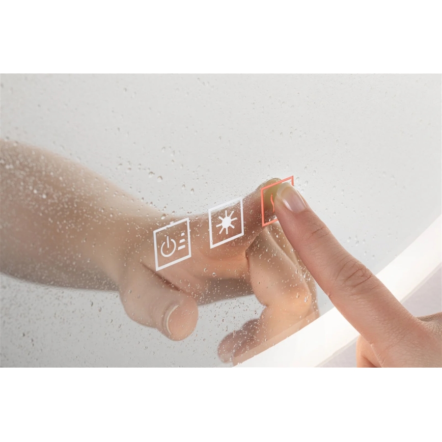 Paulmann 78952- LED/21W IP44 Dimmbarer Badezimmerspiegel mit Hintergrundbeleuchtung MIRA 230V