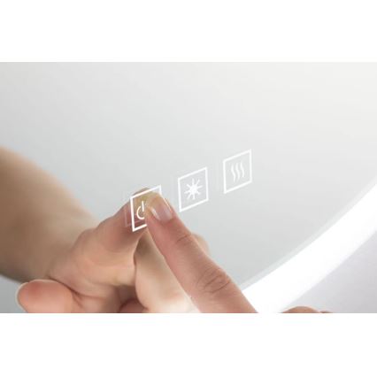 Paulmann 78952- LED/21W IP44 Dimmbarer Badezimmerspiegel mit Hintergrundbeleuchtung MIRA 230V