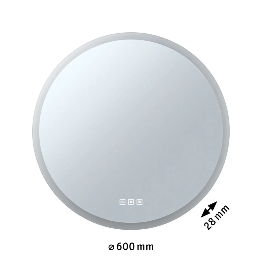 Paulmann 78952- LED/21W IP44 Dimmbarer Badezimmerspiegel mit Hintergrundbeleuchtung MIRA 230V