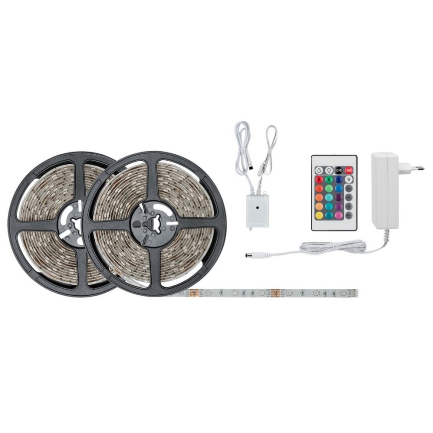 Paulmann 78980 - LED RGB/28W Dimmbare Streifen SIMPLED 10m 230V + FB