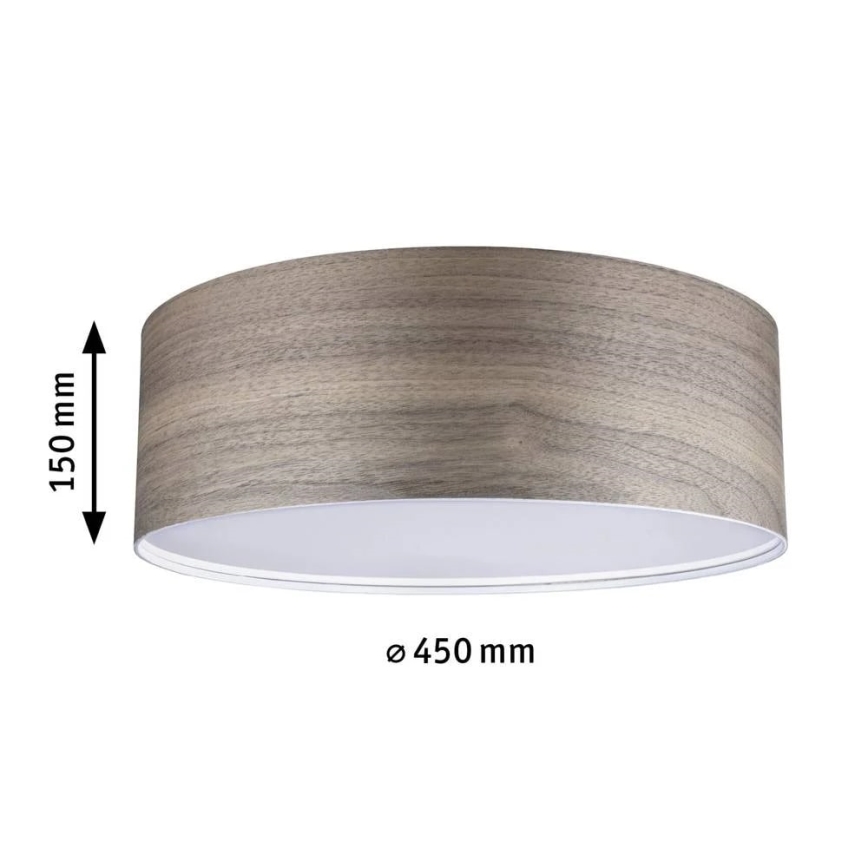Paulmann 79687 - 3xE27/20W Deckenleuchte NEORDIC LISKA 230V Walnuss