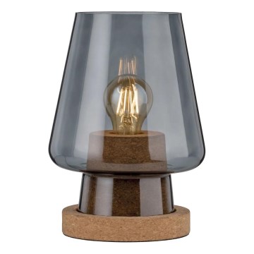 Paulmann 79736 - 1xE27/20W Tischleuchte IBEN 230V rauchfarben