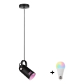 Paulmann 79766 - LED RGBW 1xE27/12W Pendelleuchte an Kabel LAVEA 230V schwarz