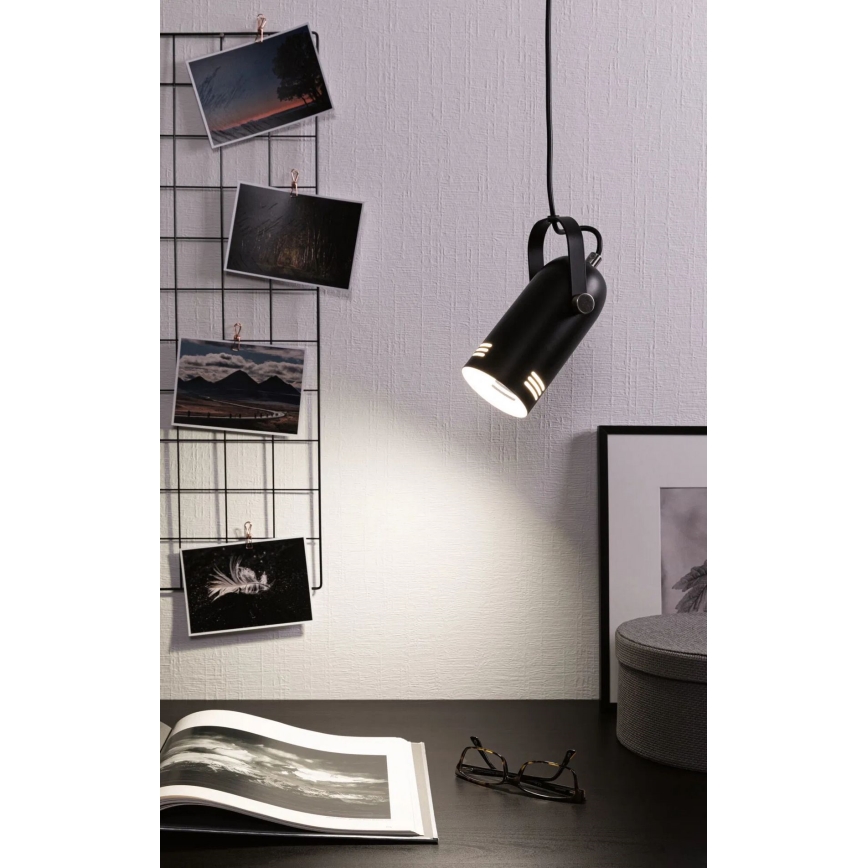 Paulmann 79766 - LED RGBW 1xE27/9W Pendelleuchte an Kabel LAVEA 230V schwarz