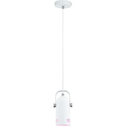 Paulmann 79767 - LED RGBW 1xE27/12W Pendelleuchte an Stahlseil LAVEA 230V weiß