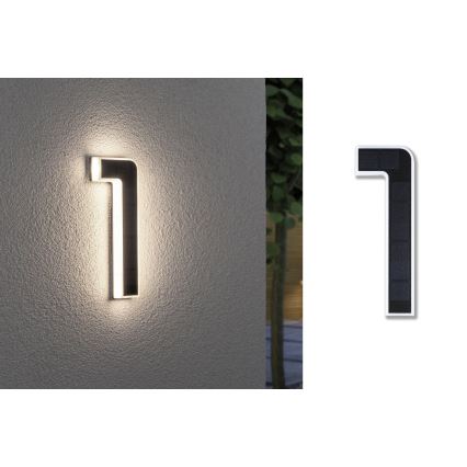 Paulmann 79842 - LED/0,2W IP44 Solar-Hausnummer 1,2V 1500 mAh