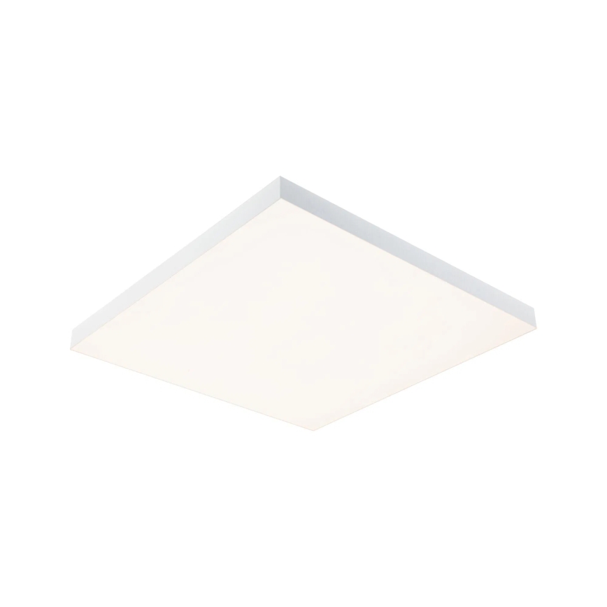 Paulmann 79910 - LED, 31 W RGBW-dimmbare Deckenleuchte LORIA, 230 V, 3000–6500 K, 59,5 × 59,5 cm, weiß + Fernbedienung