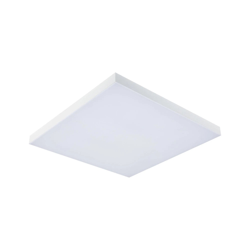 Paulmann 79910 - LED, 31 W RGBW-dimmbare Deckenleuchte LORIA, 230 V, 3000–6500 K, 59,5 × 59,5 cm, weiß + Fernbedienung