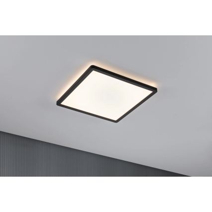 Paulmann 79921 - LED-Panel ATRIA, 16 W, dimmbar, 230 V, 3000 K, 29,3x29,3 cm, schwarz