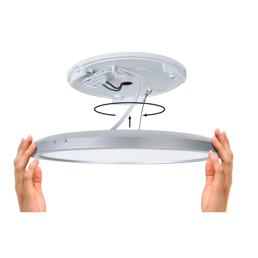Paulmann 79921 - LED-Panel ATRIA, 16 W, dimmbar, 230 V, 3000 K, 29,3x29,3 cm, schwarz