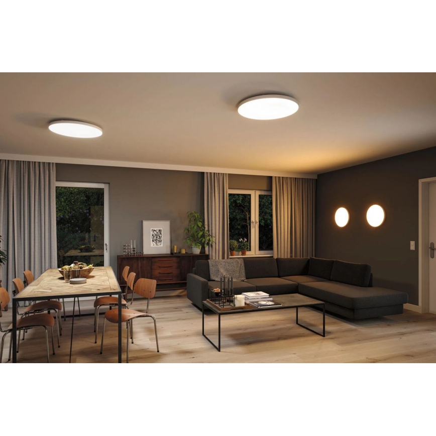 Paulmann 79929 - LED/22W RGBW dimmbare Deckenleuchte LORIA 230V Ø 40 cm weiß