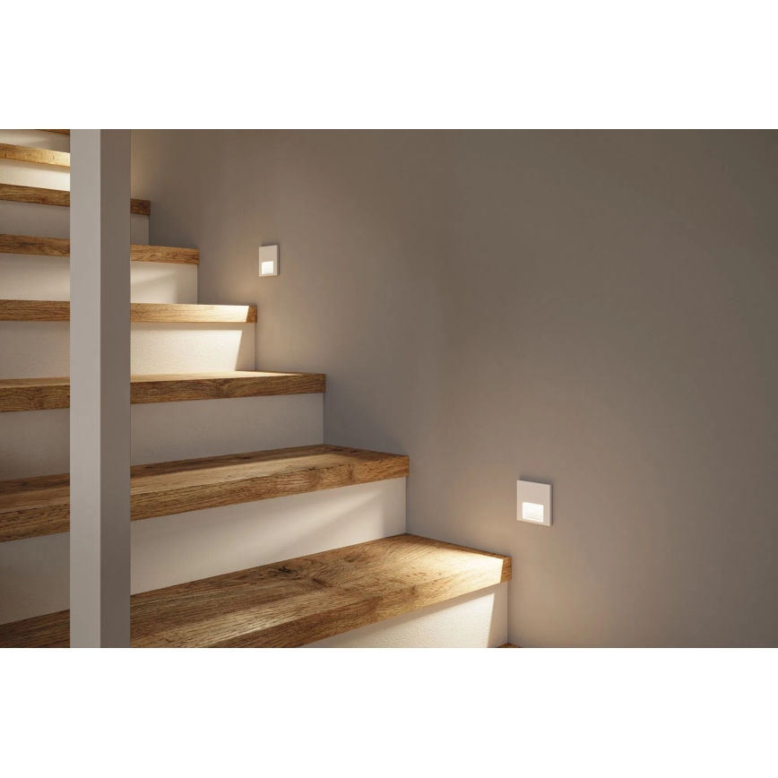 Paulmann 79999 - LED/1W Treppenleuchte TSARO 230V Follow/weiß