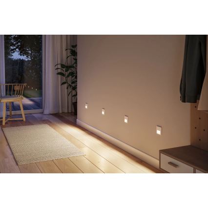 Paulmann 79999 - LED/1W Treppenleuchte TSARO 230V Follow/weiß