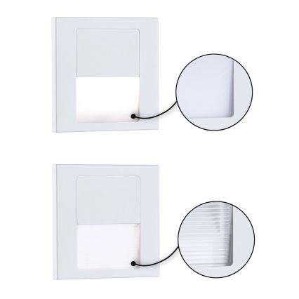 Paulmann 79999 - LED/1W Treppenleuchte TSARO 230V Follow/weiß