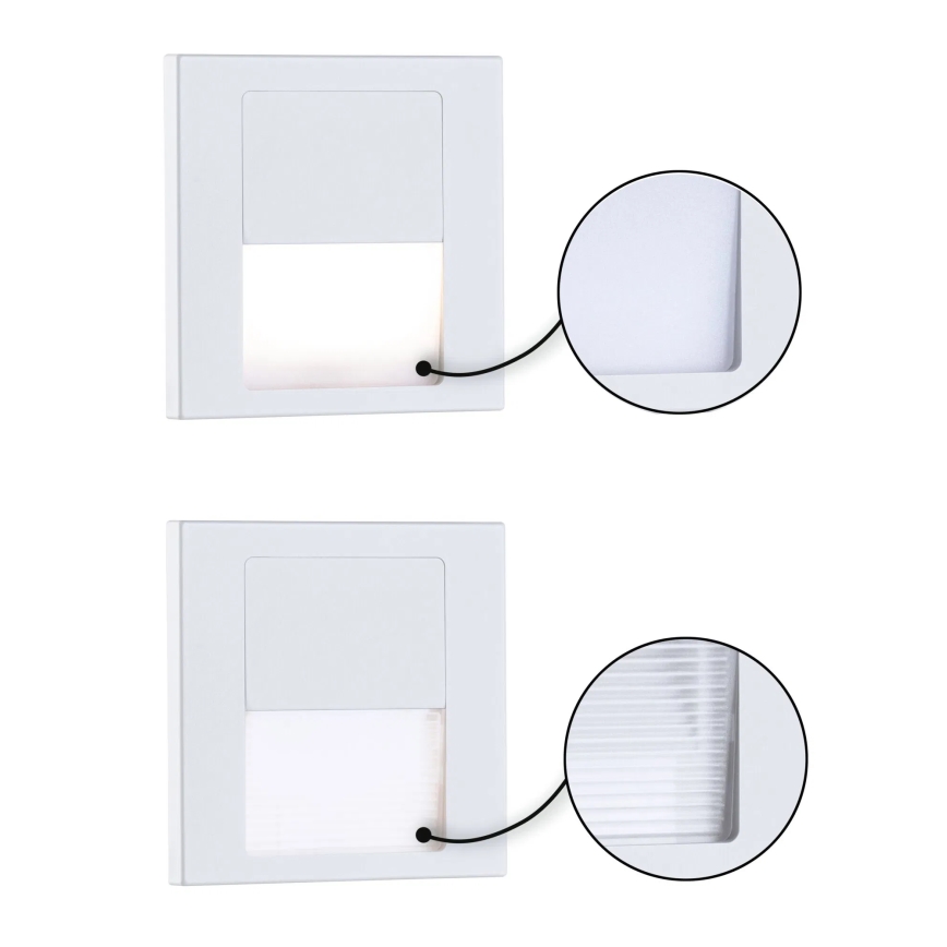 Paulmann 79999 - LED/1W Treppenleuchte TSARO 230V Follow/weiß