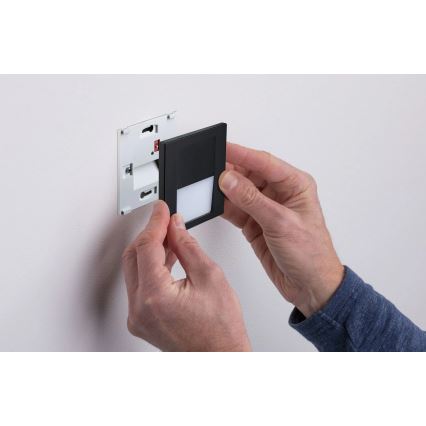 Paulmann 80001 - LED/1W Treppenleuchte TSARO 230V Follow/schwarz