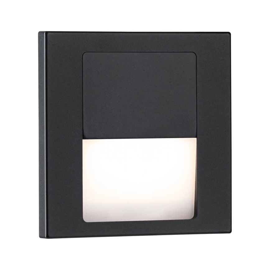 Paulmann 80001 - LED/1W Treppenleuchte TSARO 230V Follow/schwarz