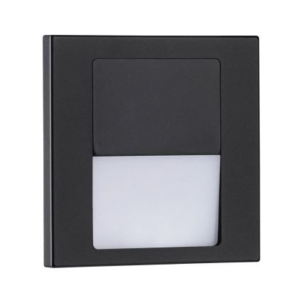 Paulmann 80001 - LED/1W Treppenleuchte TSARO 230V Follow/schwarz