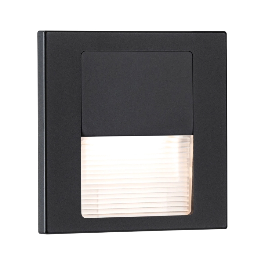 Paulmann 80001 - LED/1W Treppenleuchte TSARO 230V Follow/schwarz