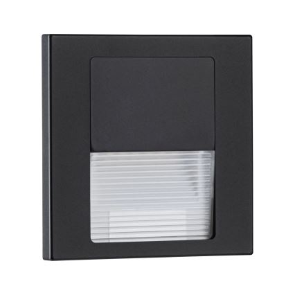 Paulmann 80001 - LED/1W Treppenleuchte TSARO 230V Follow/schwarz