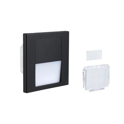 Paulmann 80001 - LED/1W Treppenleuchte TSARO 230V Follow/schwarz