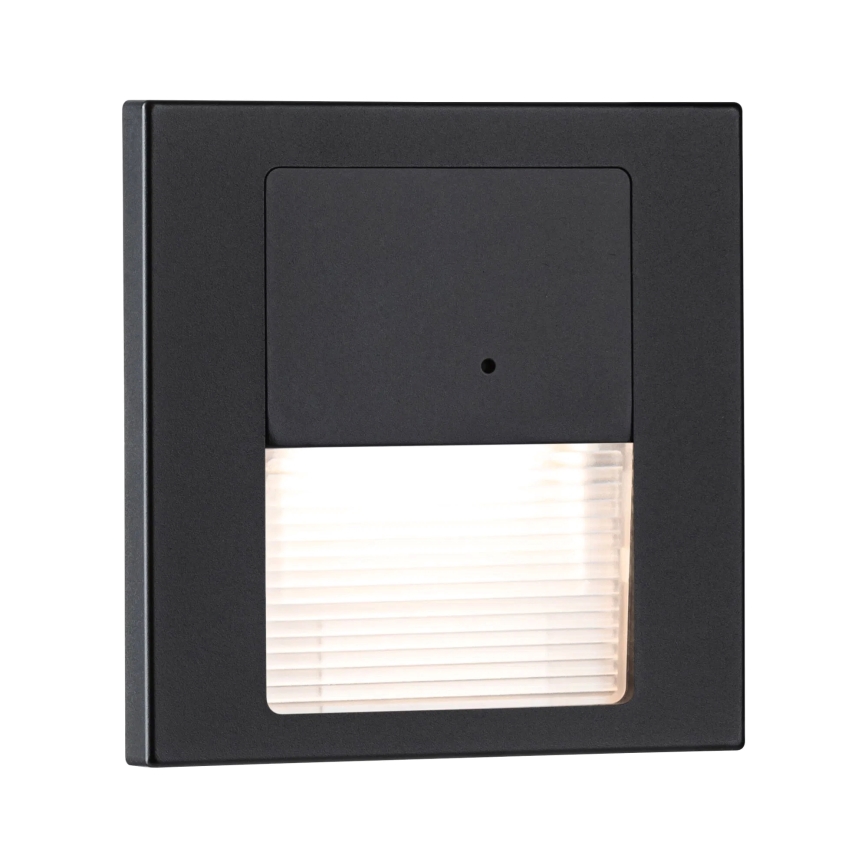 Paulmann 80004 - LED/1W Treppenleuchte mit Sensor TSARO 230V Lead/schwarz