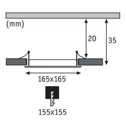 Paulmann 92068 - LED/12W IP44 Hängedeckenleuchte für Badezimmer QUAL 230V 2700K