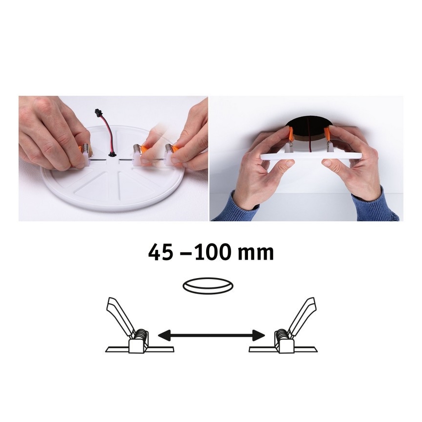 Paulmann 92397 - LED/8,5W IP44 Badezimmereinbauleuchte VARIFIT 230V
