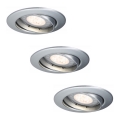 Paulmann 92516 - SET 3xLED-GU10/3,5W Badezimmer-Einbauleuchte PREMIUM LINE 230V