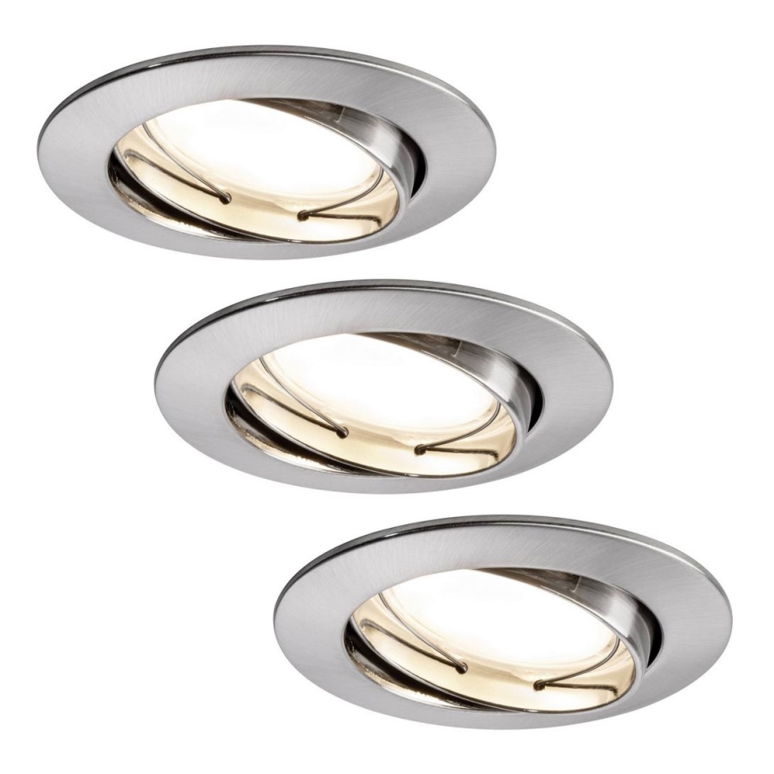 Paulmann 927.78 - SET 3x LED/6,8W Badezimmereinbauleuchte COIN 230V