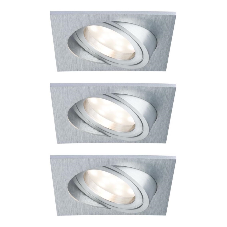 Paulmann 92799 - SET 3x LED/6,8W IP23 Badezimmer-Einbauleuchte COIN 230V