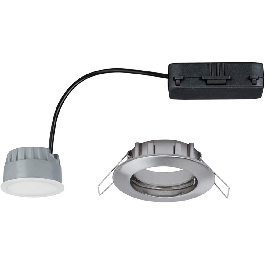 Paulmann 92827 - SET 3xLED/7W IP44 Dimmbare Einbauleuchte für Badezimmer COIN 230V