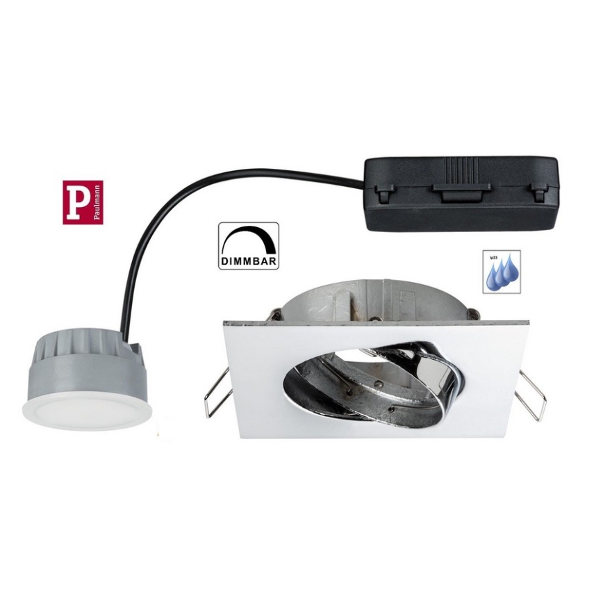 Paulmann 92845 - SET 3x LED dimmbare Einbaubeleuchtung EBL 3xLED/7W/230V