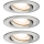 Paulmann 92900 - SET 3xGU10/7W IP65 Dimmbare Einbauleuchte für Badezimmer NOVA 230V