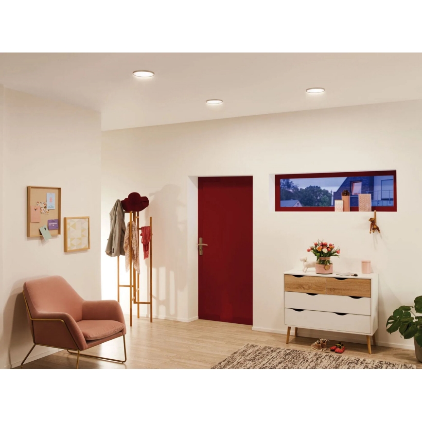 Paulmann 92946 - LED/11W IP23 Einbauleuchte AREO für Badezimmer, 230V, Durchmesser 18 cm, mattchrom