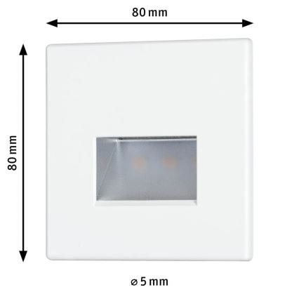 Paulmann 93093 - LED/1,2W Treppenleuchte EDGE 230V