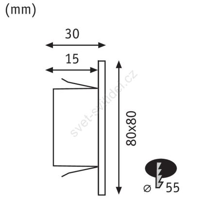 Paulmann 93094 - LED/1,2W Treppenleuchte EDGE 230V